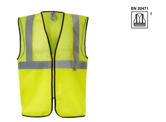 Professional vest with mesh fabric