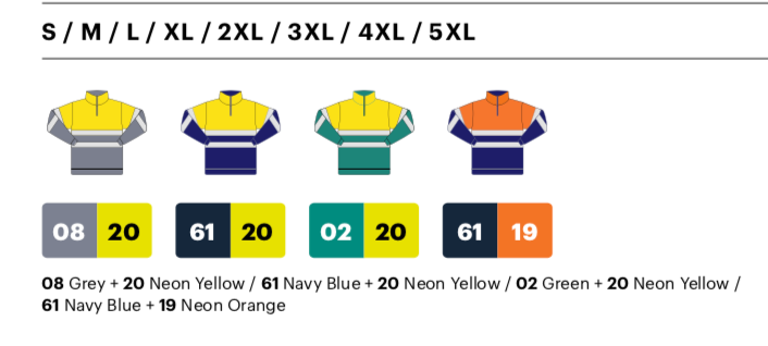 Two-tone half-zip sweatshirt