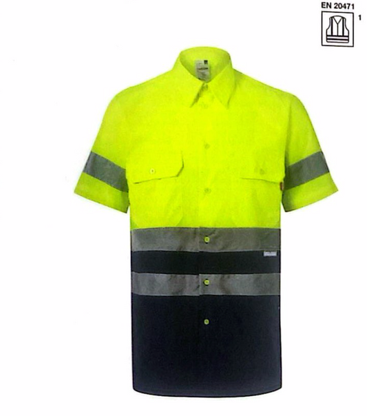 Two Tone Short Sleeve Shirt