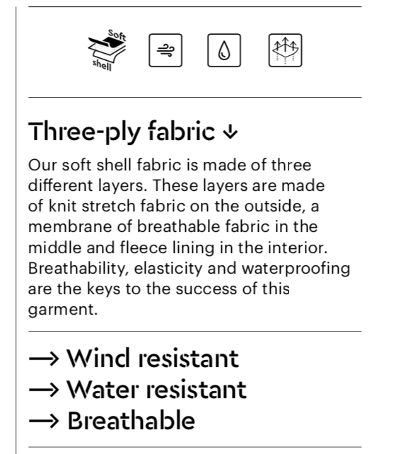 Two-tone soft shell jacket