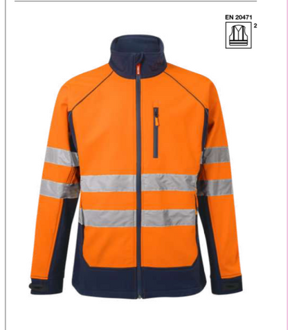 Two-tone soft shell jacket