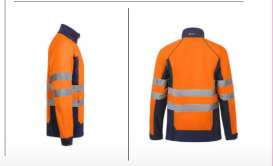 Two-tone soft shell jacket