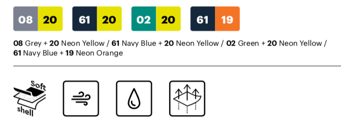 Soft shell jacket / Two-tone soft shell jacket