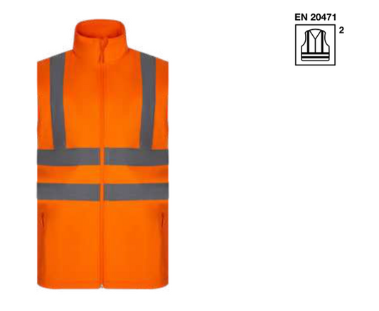 Soft shell vest / Two-tone soft shell vest