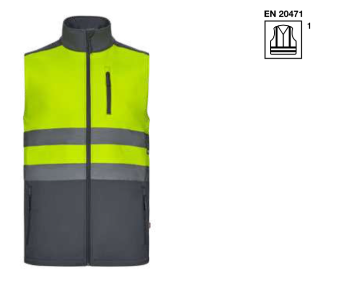 Soft shell vest / Two-tone soft shell vest