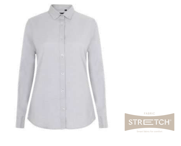 Women's long sleeve stretch oxford shirt