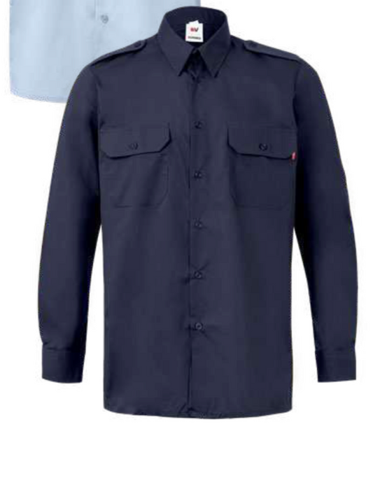 Short sleeve shirt with epaulettes/ Long sleeve