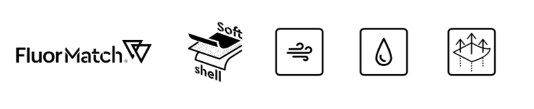 Two-tone soft shell jacket