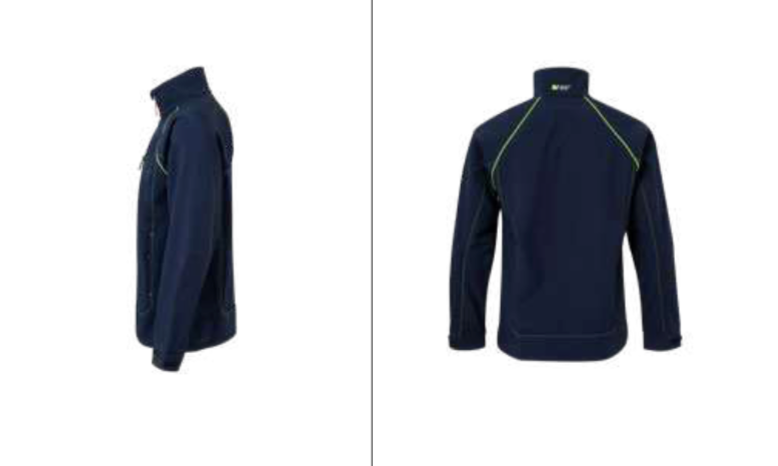 Two-tone soft shell jacket