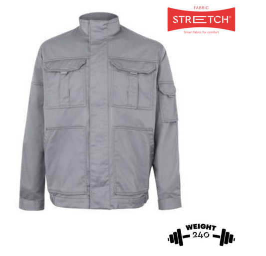 Multi-pocket stretch jacket