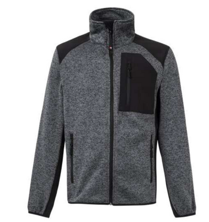 Fleece knitted jacket