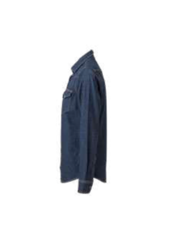 Women's long sleeve stretch denim shirt