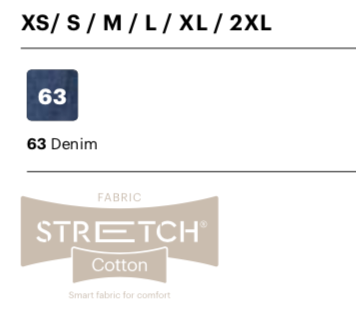 Women's long sleeve stretch denim shirt