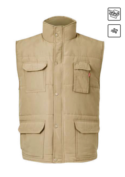 Padded multi-pocket vest