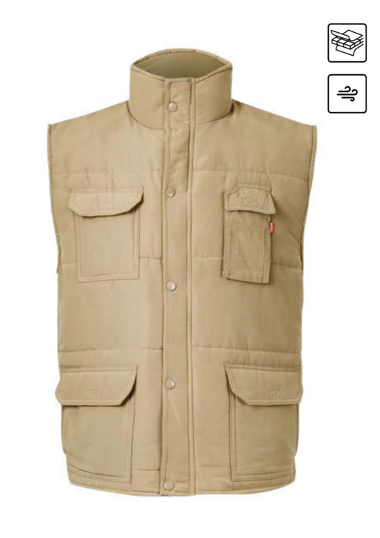 Padded multi-pocket vest