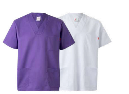Short sleeve scrub top