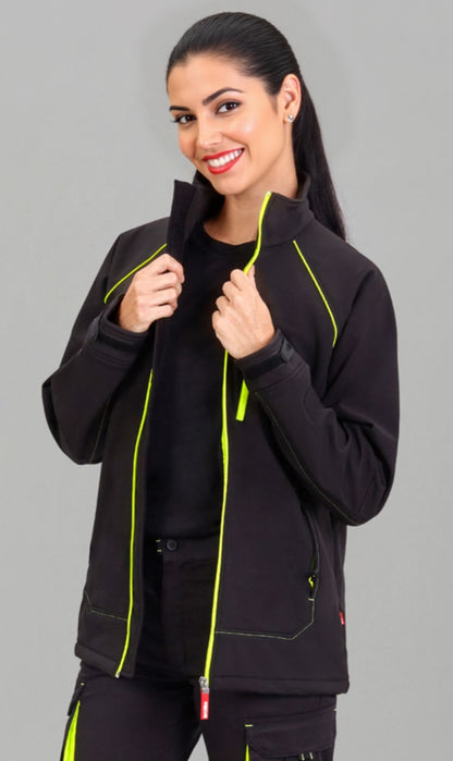 Two-tone soft shell jacket